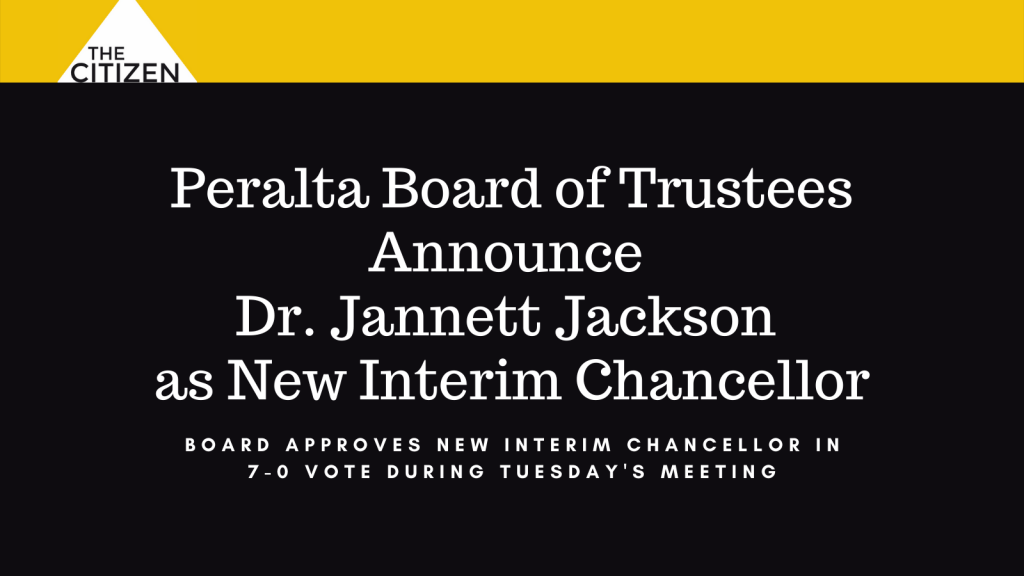 Peralta Board of Trustees announce Dr. Jannett Jackson as new Interim Chancellor 