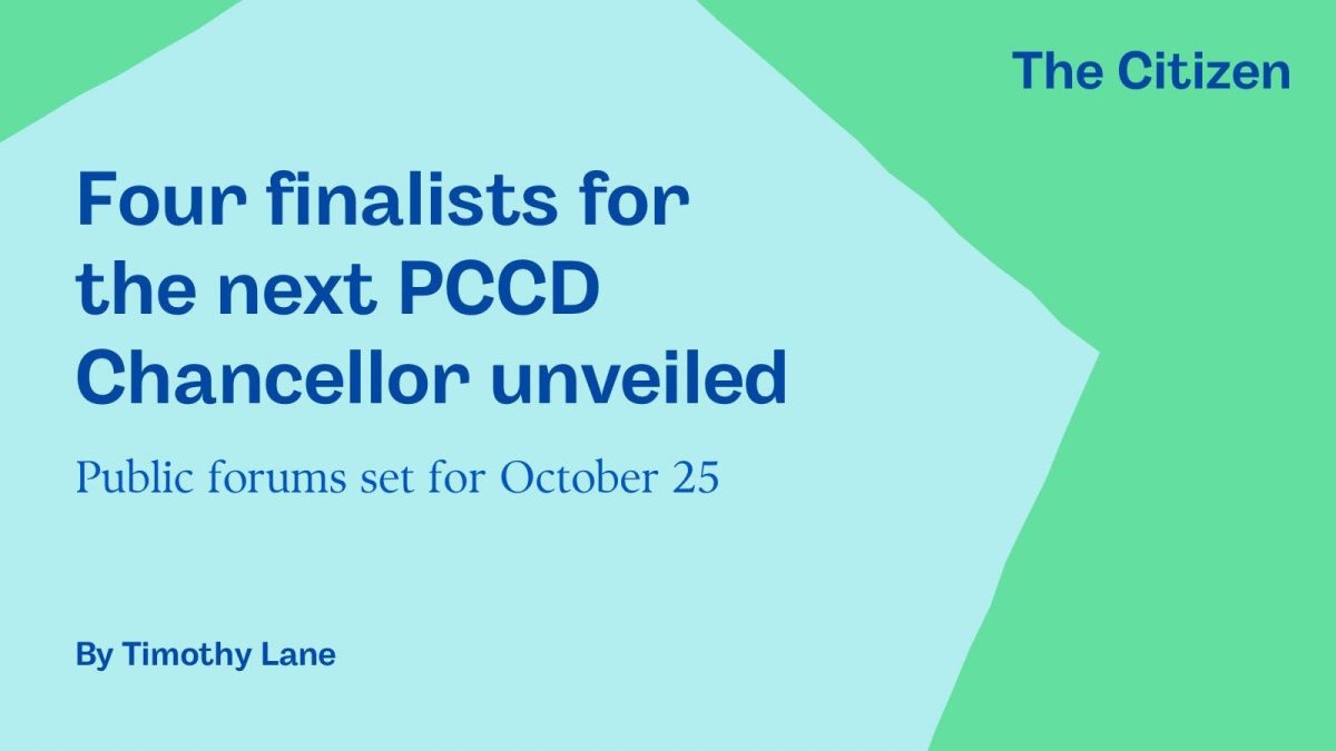 Four finalists for the next PCCD Chancellor unveiled