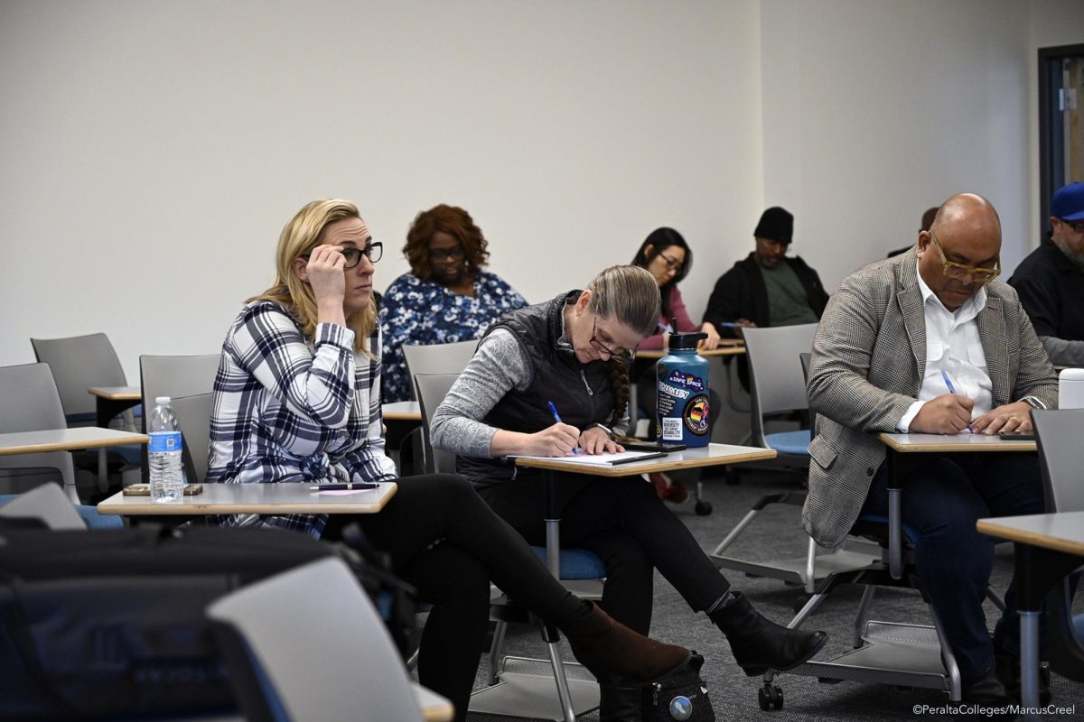 CoA community members think carefully about issues facing the college they hope to see the next college leader address. (Photo: Marcus Creel/PCCD)