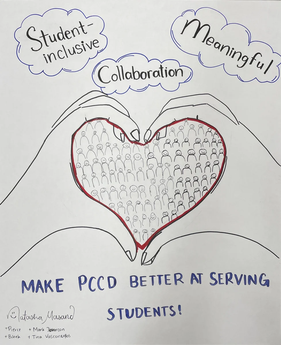 Activities at the meeting ranged from honest discussions about shared governance to creating posters, such as the one pictured above. (Source: PCCD)