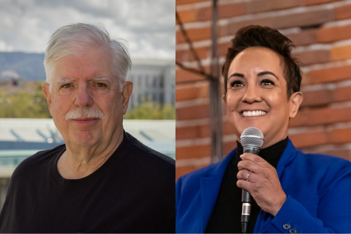 Trustees Louis Quindlen (left) and Paulina Gonzalez Brito switched roles at Friday's board elections. (Courtesy of Ken Lester and Paulina Gonzalez Brito)